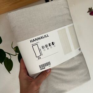 4 new IKEA curtains - Hannalill beige